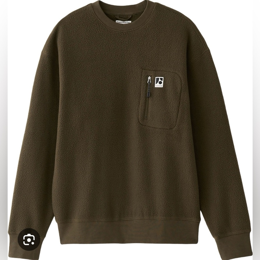 NWT Frank & Oak Polar Fleece Crewneck Size Small - Picture 2 of 6